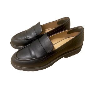 Black loafers